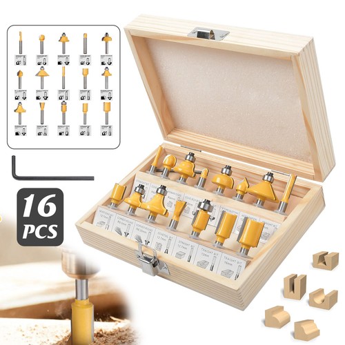 16pc tungsten carbide - 1/4",