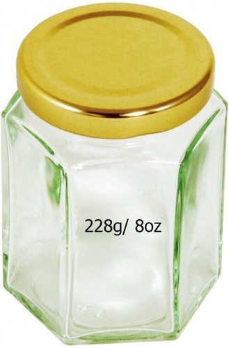 Hexagonal storage jar - hexagonal,