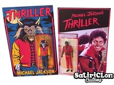 Michael Jackson Thriller 2-Pack Custom Action Figures 3.9" – Werewolf + Zombie