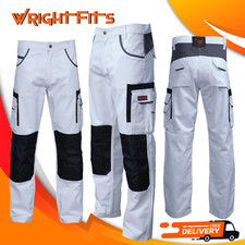 Men work trousers with cargo - work,