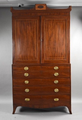 George iii mahogany secretaire - iii,