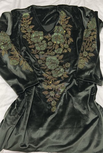 Moroccan abaya velvet dark - moroccan,