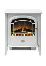 Dimplex Courchevel Optiflame Electric Stove White Free Standing LED EFFECT 2kW 