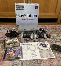 Sony PlayStation 1 SCPH-9002 B Bundle Boxed 2 Controllers 3 Games Manual