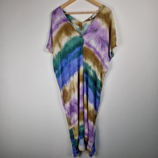 Zara colourful tie dye kaftan
