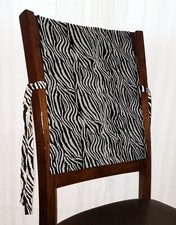 Animal Print Zebra Chair Back