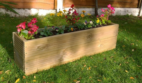 Tanalised wooden garden - wooden, flower