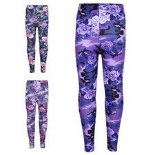 Girls Legging Kids Camo Floral