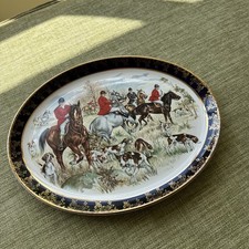 Vintage Weatherby Royal Falcon Ware 'Fox Hunting Scene' Oval Serving Platter