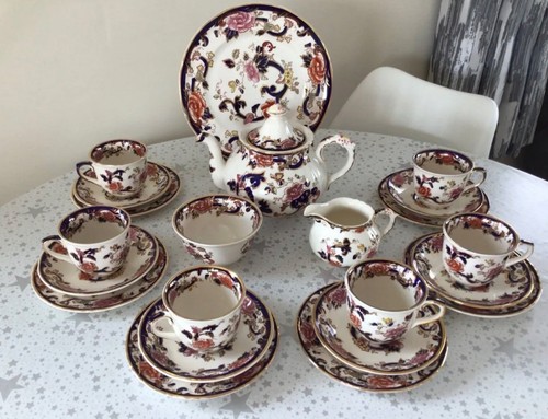Mason mandalay blue teaset - mandalay,
