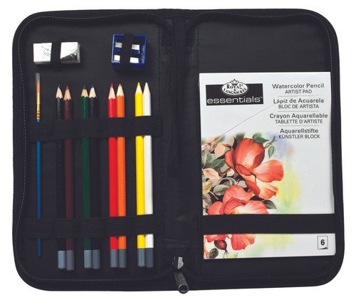 Watercolour pencils sketching - watercolour,