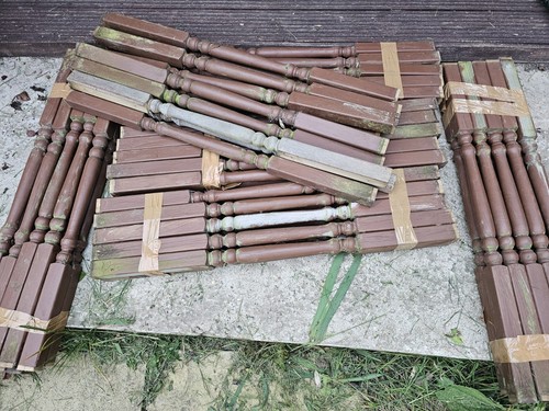 Natural pine spindle - pine,