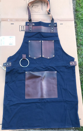 Apron canvas leather - apron,