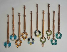 Vintage lace making bobbins