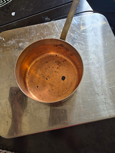 Copper saucepan 300ml long - saucepan,
