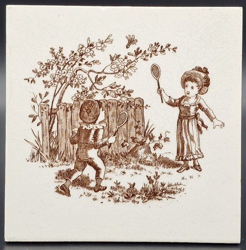 Victorian fireplace tile - victorian,