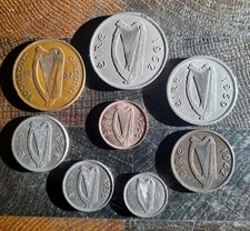 IRELAND EIRE FULL SET 8 IRISH