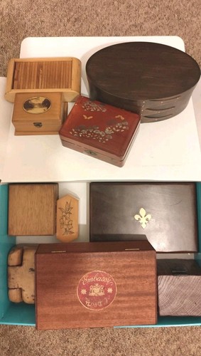Selection wooden boxes of - selection,