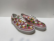 VANS AUTHENTIC HELLO KITTY PINK WHITE KIDS TRAINERS - RARE