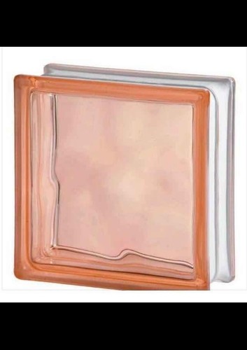 Glass pink block - pink,