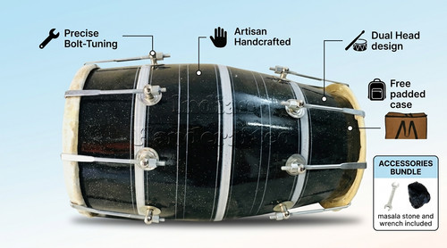 Dholak drum indian hand - dholak,