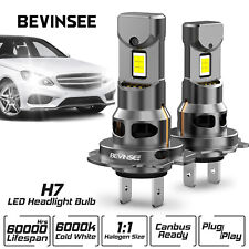 Bevinsee 2x H7 LED Headlight Bulbs Kit 6000K 70W Super White Led Canbus Bulb UK