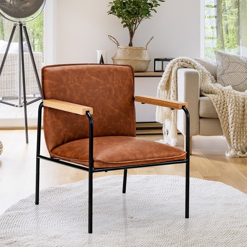 Leather accent chair - pu,