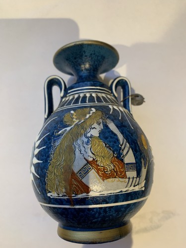 Small greek hand painted urn - small,