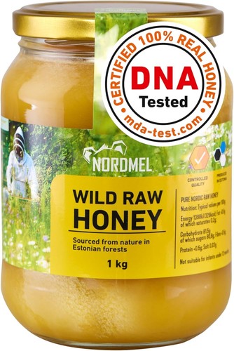 Nordmel raw wild honey 1kg - nordmel,