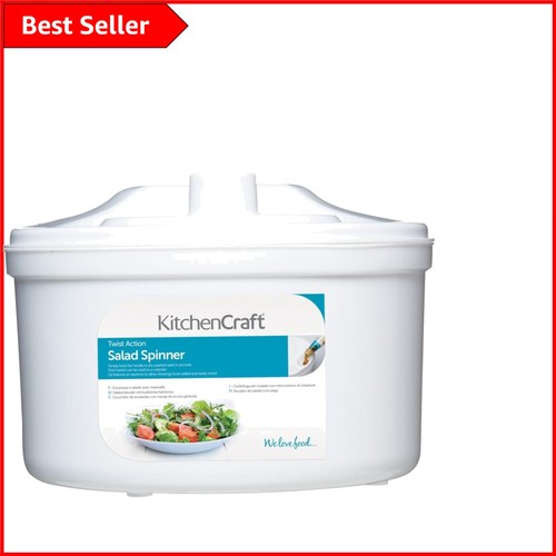 Lightweight salad spinner with - lightweight,