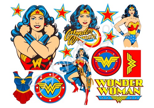 Wonder woman themed edible - wonder,