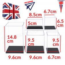 Small Acrylic Display Case Dustproof Box Perspex Clear Collectibles 1:64 Model
