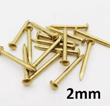 Asst Size Gold Copper Pins 2mm Nails Small Round Head Tacks Wall Hanging Tack T6