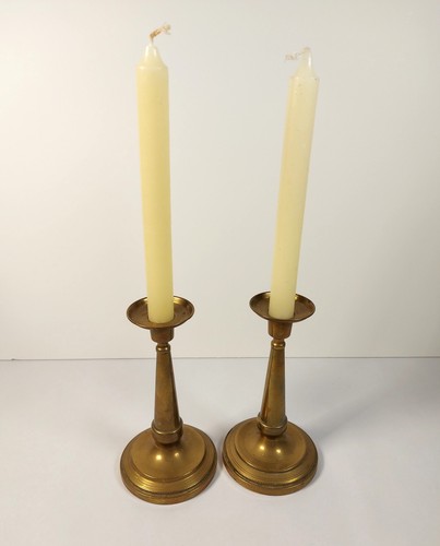 Pair vintage brass - a,