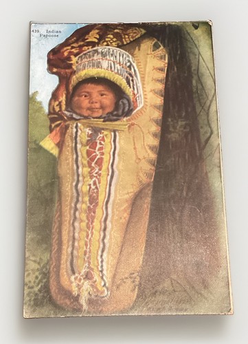 Indian baby papoose vintage - baby, in