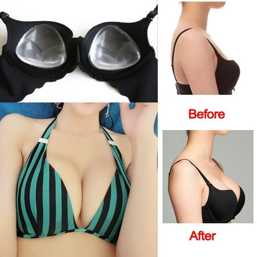 Silicone gel bra - gel, breast