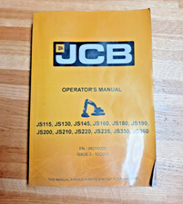 JCB JS115 - JS360 Operator's
