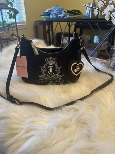 Nwt juicy couture black velour - juicy,