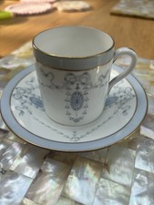 Shelley Antique Bone china coffee Can Cup And Saucer bow And Ribbons 