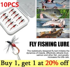 10 pcs Assorted Tube Fly Set Fly Fishing Flies Lures Salmon Fly Trout Flies