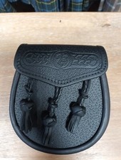 Leather Day Sporran Manx Celtic
