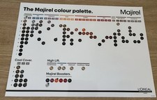 Loreal The Majirel Colour Palette Poster Wall Shade Chart Permanent Hair Colour