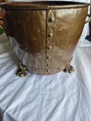 Large antique copper brass - &,