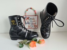 Hawkins Para Docs black 1460 8 eye Vintage England hooks UK7 EU41 US9