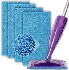 Reusable Mop Pads Flash Powermop Microfibre Wet Dry Machine Floor Refill Heads