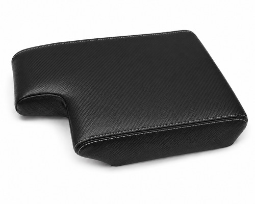 Black carbon vinyl armrest - black,