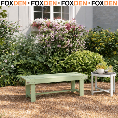 Backless wooden garden bench - wooden,