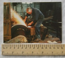 postcard The Abbeydale Grinder, Abbeydale Industrial Hamlet, Sheffield