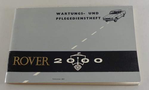 Maintenance manual rover 2000 - rover,