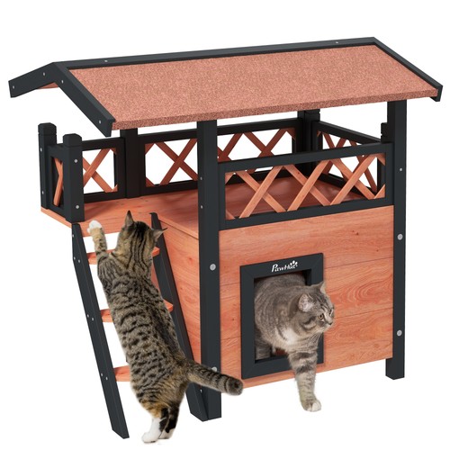 Pawhut outdoor cat house - pawhut, puppy